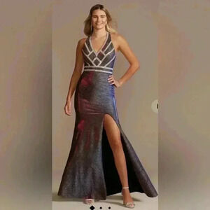 Juniors‎ Size 11 Blondie Nites Iridescent Formal Gown